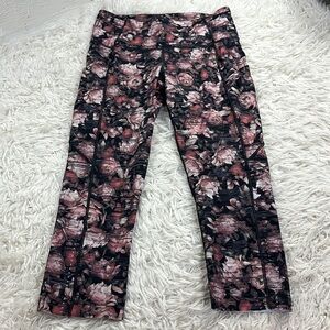Lululemon Fast & Free Crop II Nulux 19" Peony Multi